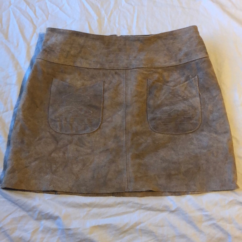 Free people Suede skirt